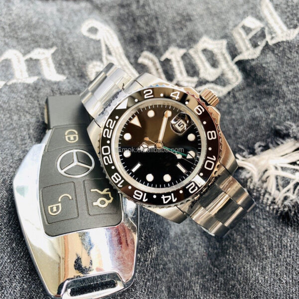 3A Quality GMT Men Automatic Mechanical Movement Watch 904L Stainless Steel 40mm Luminous Waterproof Wristwatch Montre Homme - Image 15